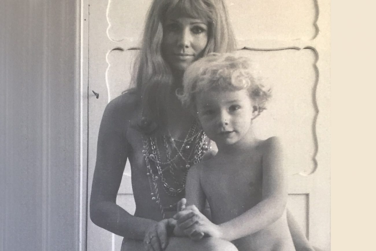 70s with a beautiful model - my mom!