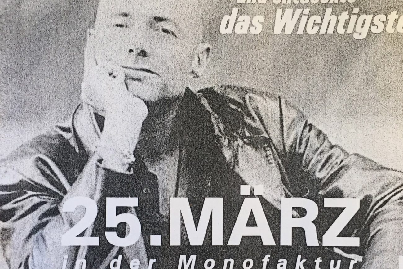 Public reading of my first novel in 2005